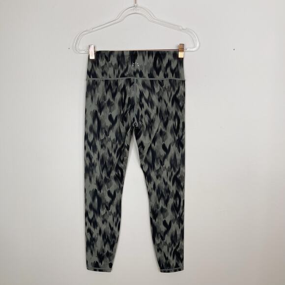 New Varley Medium M Gray Luna Leggings Watercolor Aztec Animal High Rise 25" - Picture 2 of 11